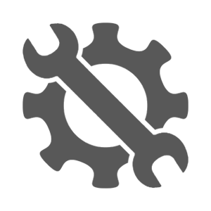wrench and gear icon