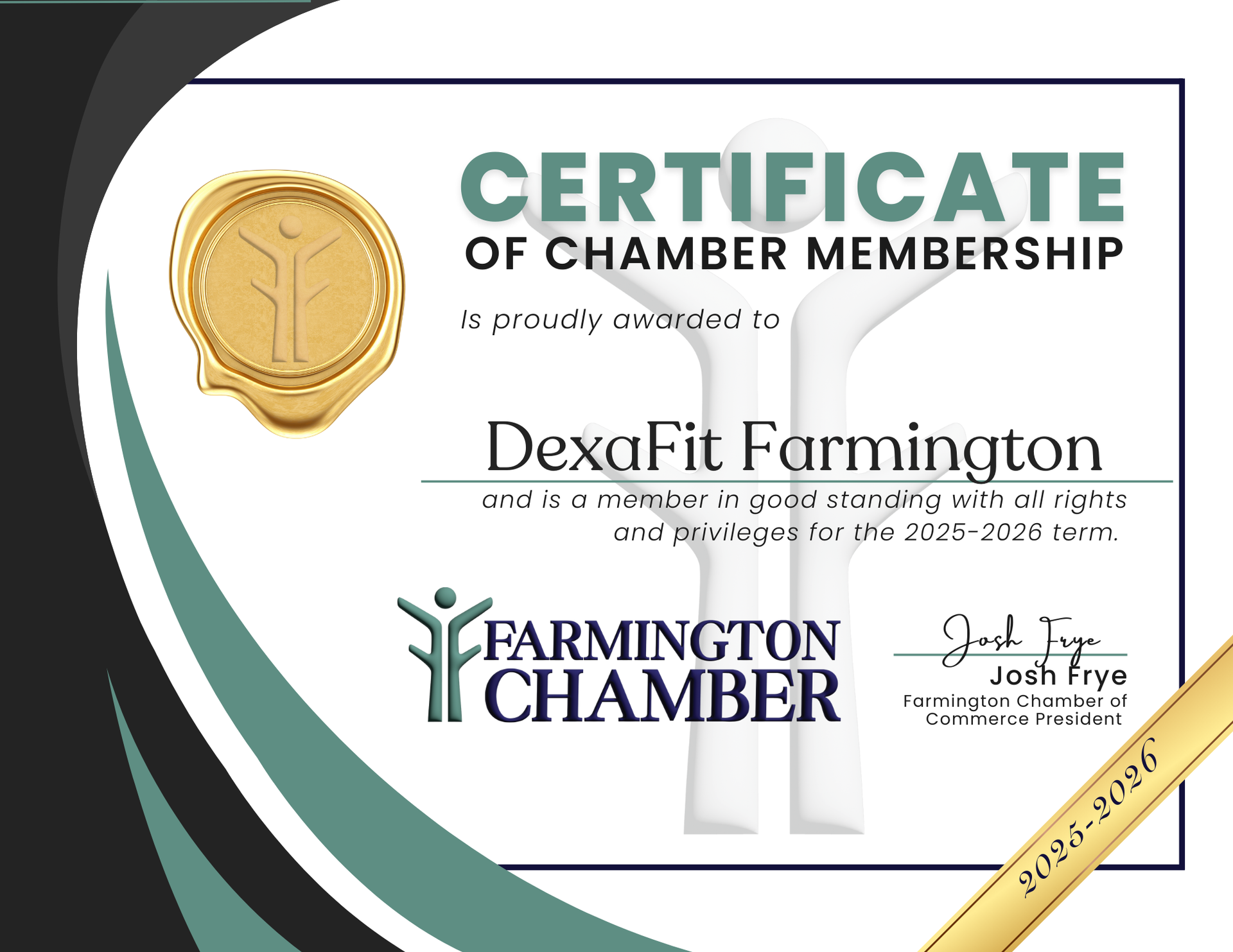 Farmington COC certificate