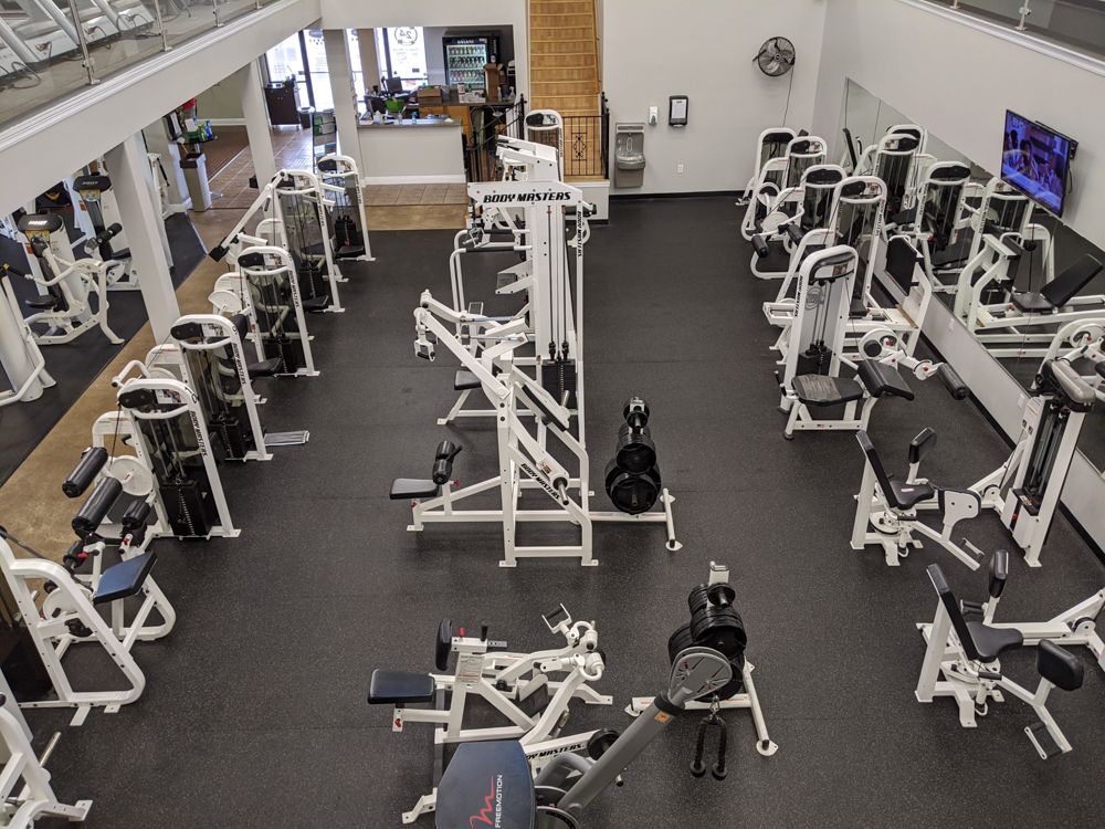 Weightlifting workout at Prestige Fitness Club in Pass Christian, MS