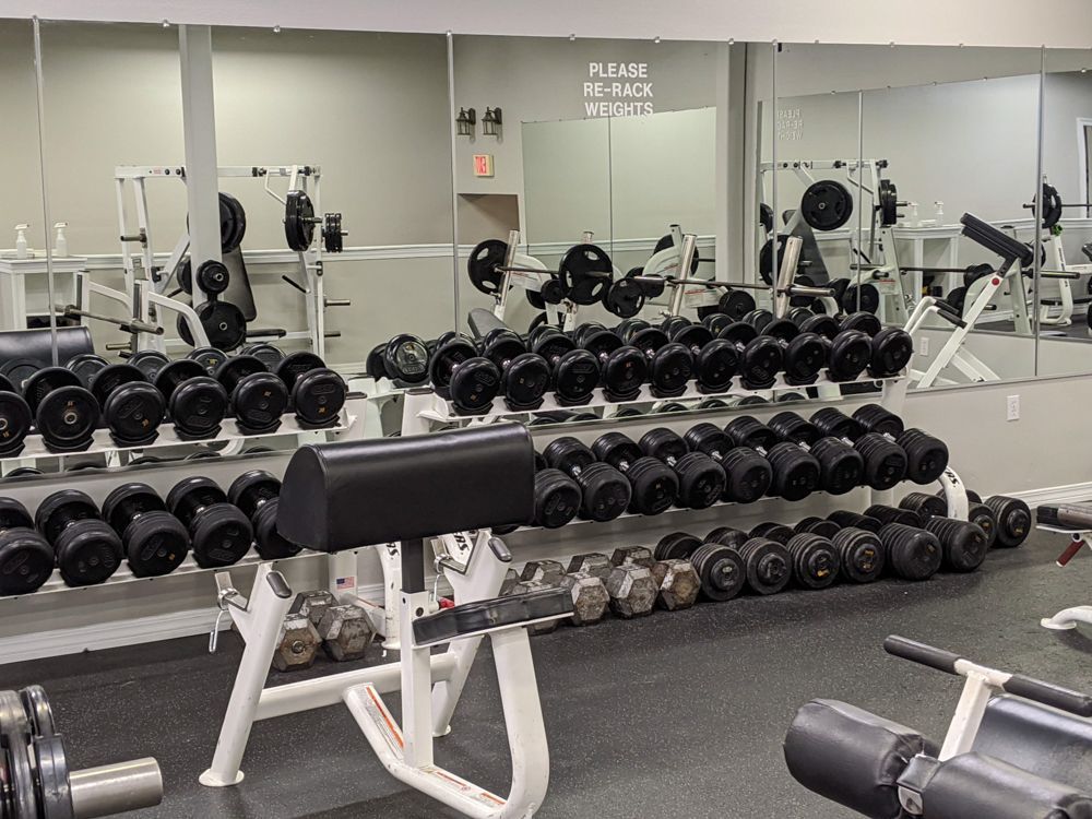 Workout equipment at Prestige Fitness Club in Pass Christian, MS