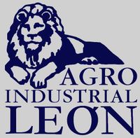 Logotipo de León con texto “Agro Industrial León” en color azul.