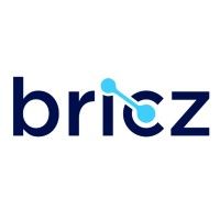 A blue and white logo for a company called briez.