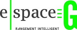 Le logo d' espace g rangement intelligent est vert et noir.