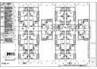 Architectural floor plan showing multiple apartment layouts.