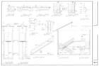 Engineering schematics with various diagrams and calculations for structural analysis.