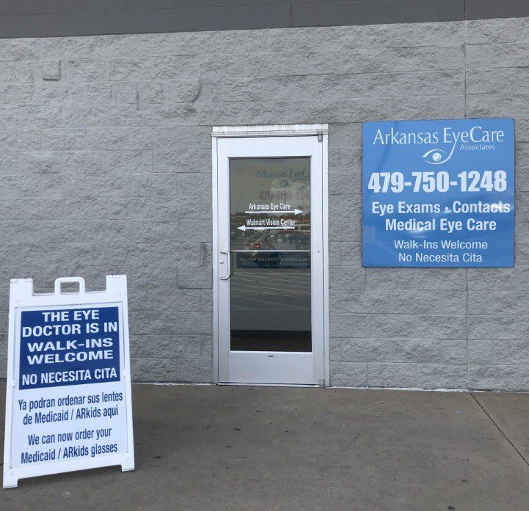 Optometry — Man wearing Eyeglasses in Springdale, AR