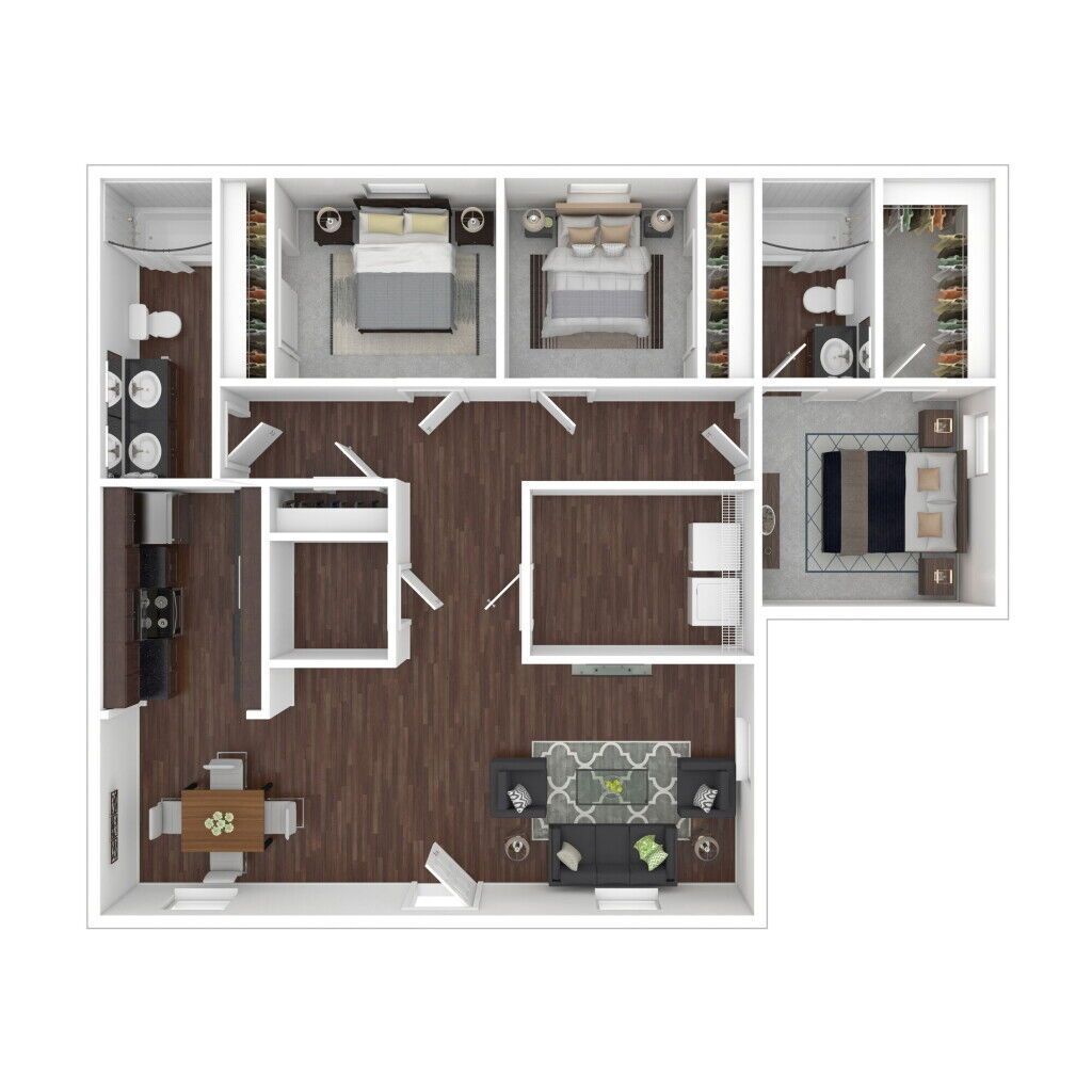 Floor Plan: 4 Bed · 2 Bath · 1,314 SQ. FT.