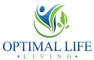 A logo for a company called optimal life living