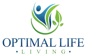 A logo for a company called optimal life living