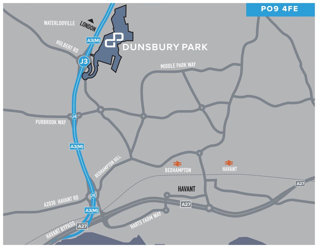 Dunsbury Park local map