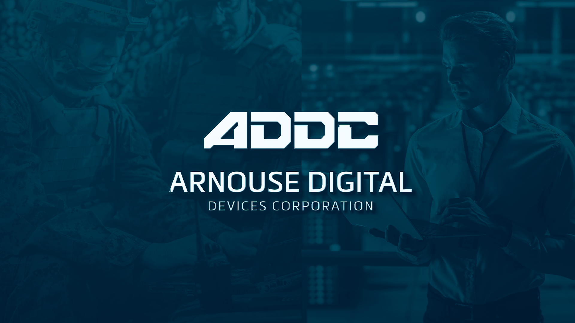 The logo for addc arnousse digital devices corporation