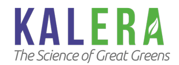 A logo for kalera the science of great greens