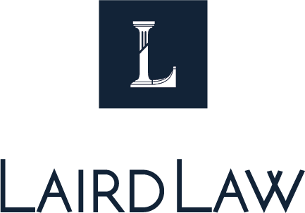 A logo for a law firm called laird law