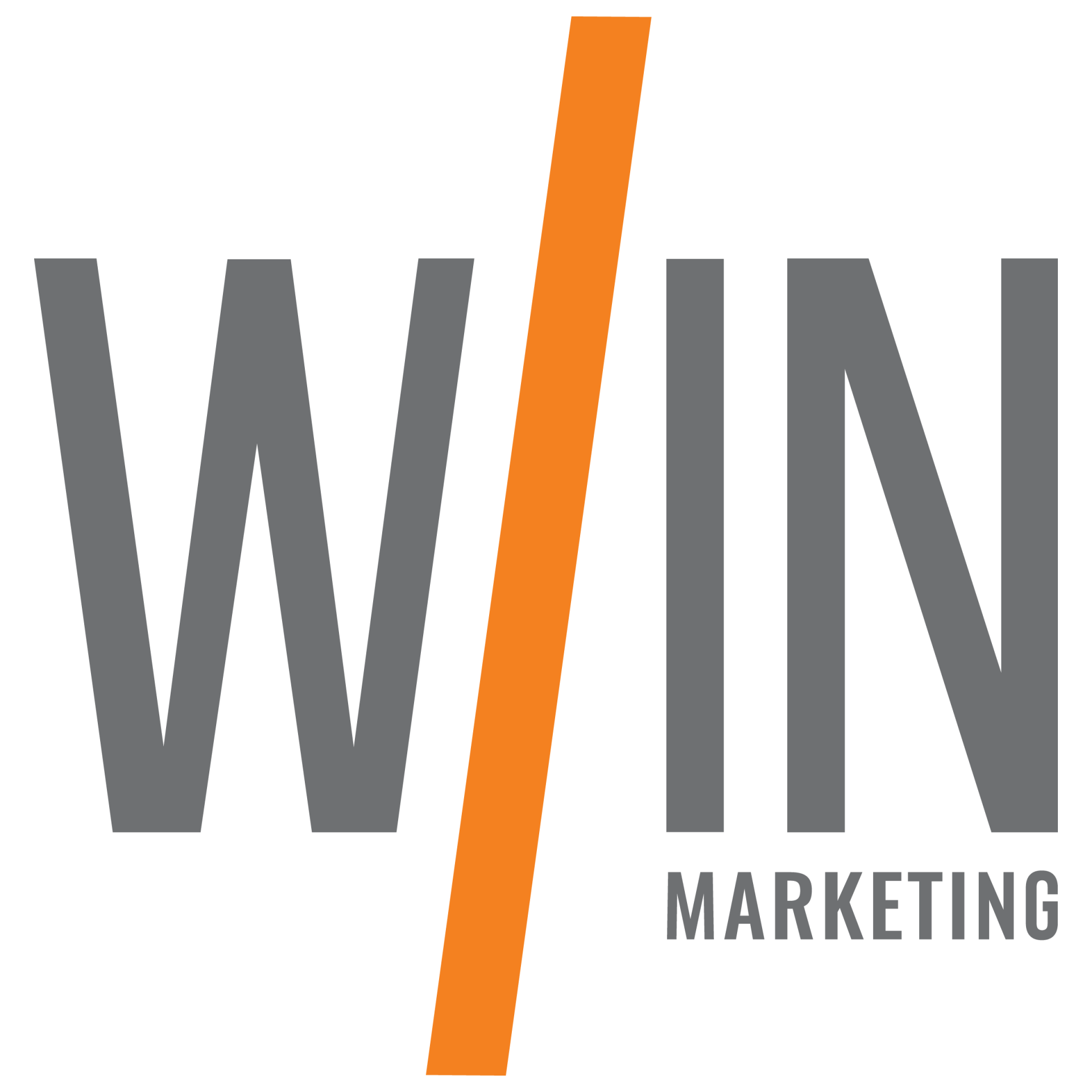A logo for a company called win marketing