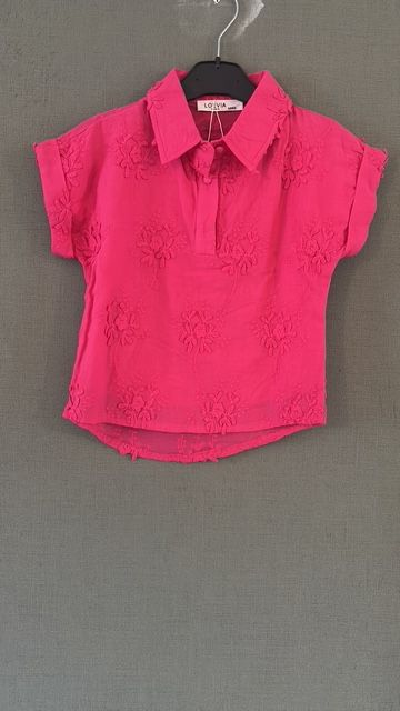 Korte Mouwen Blouse met Bloemendessin