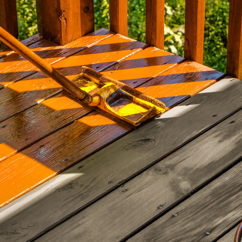 Custom deck painting project