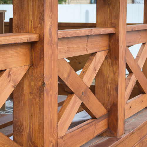 Deck & fence staining additional service added by painters