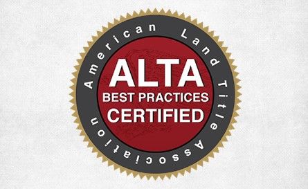 Alta Best Practices Certified American Land Title Association