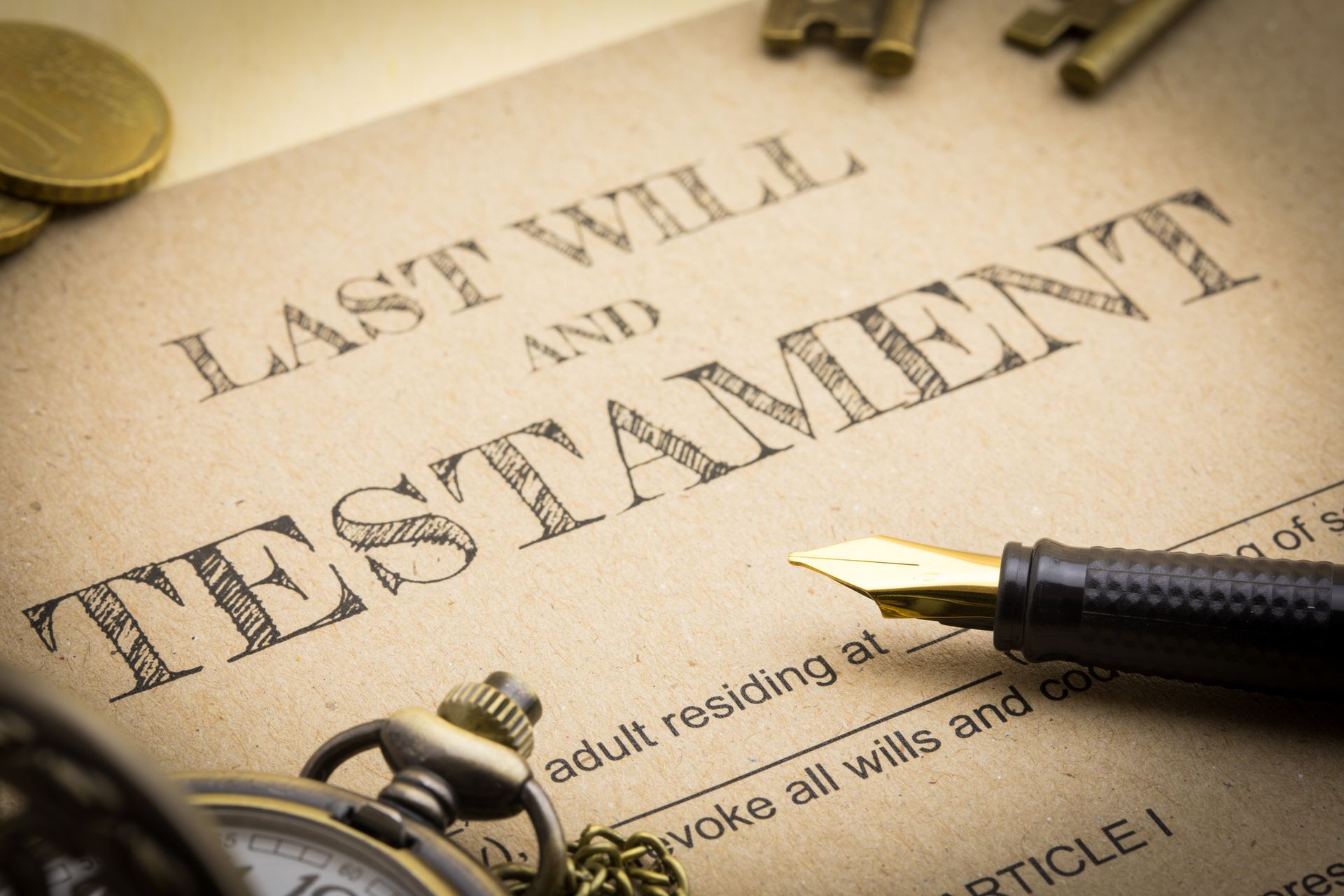 Last will and testament document prepared by Baker Law Firm, P.C. for estate planning in Flowood, MS.