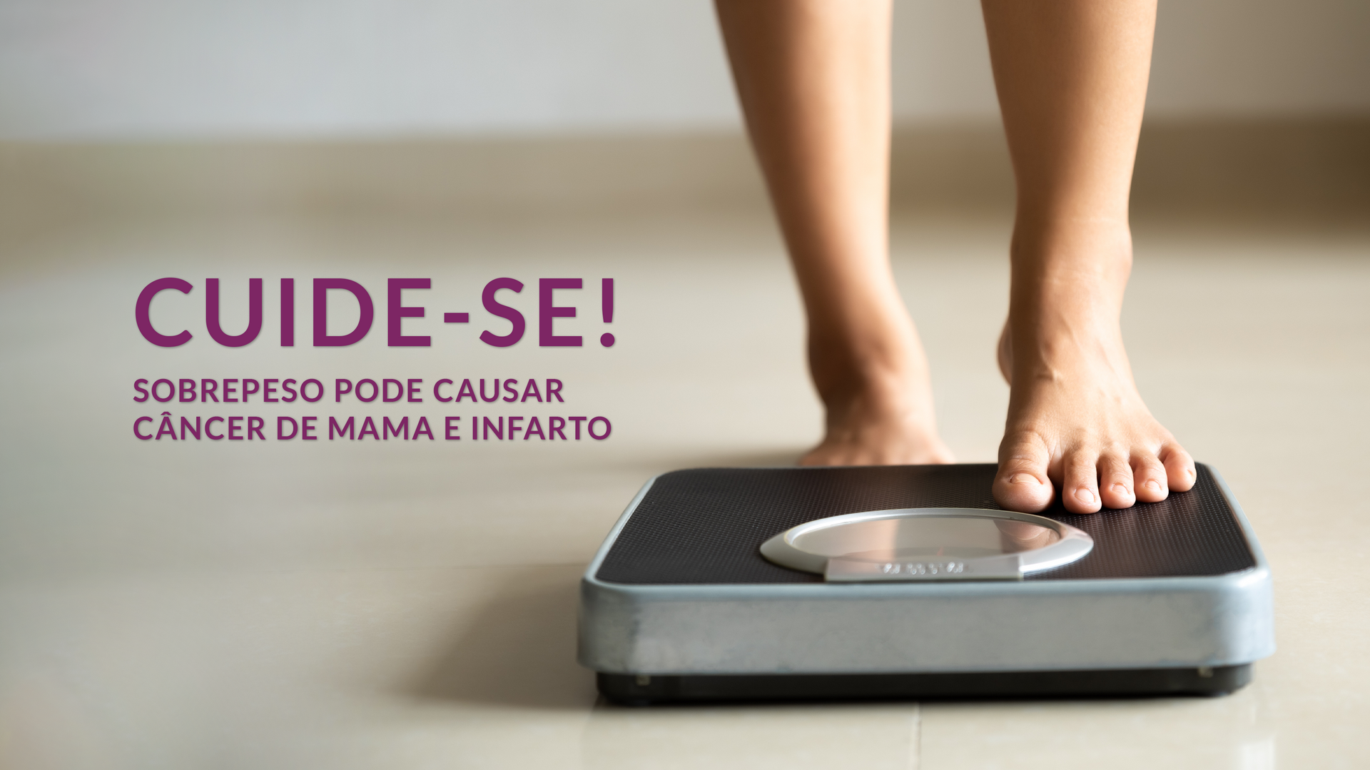 Sobrepeso pode causar câncer de mama e infarto
