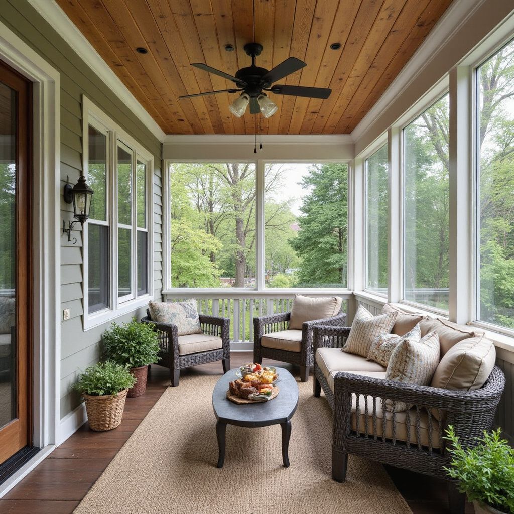 Screen porch enclosure in San Antonio & Austin, TX