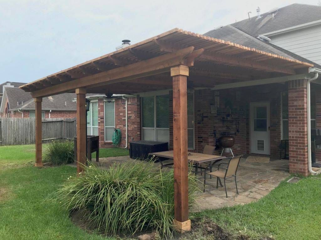 Custom aluminum pergola builder project in Garden Ridge outdoor living space