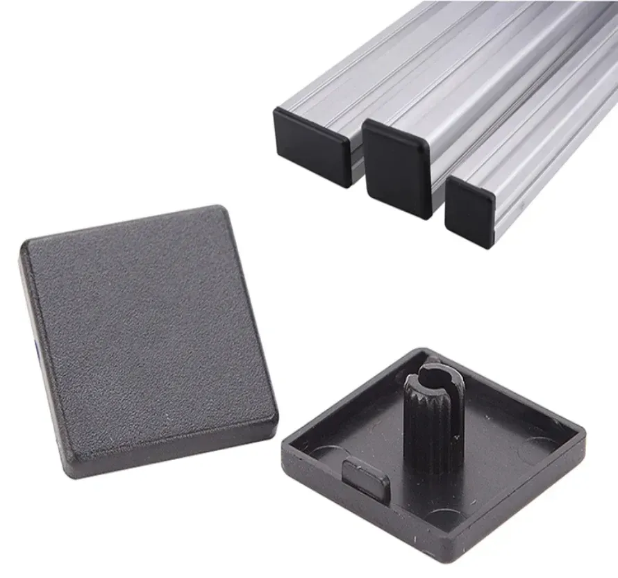 45x45mm Plastic End Cap, for Extrusions