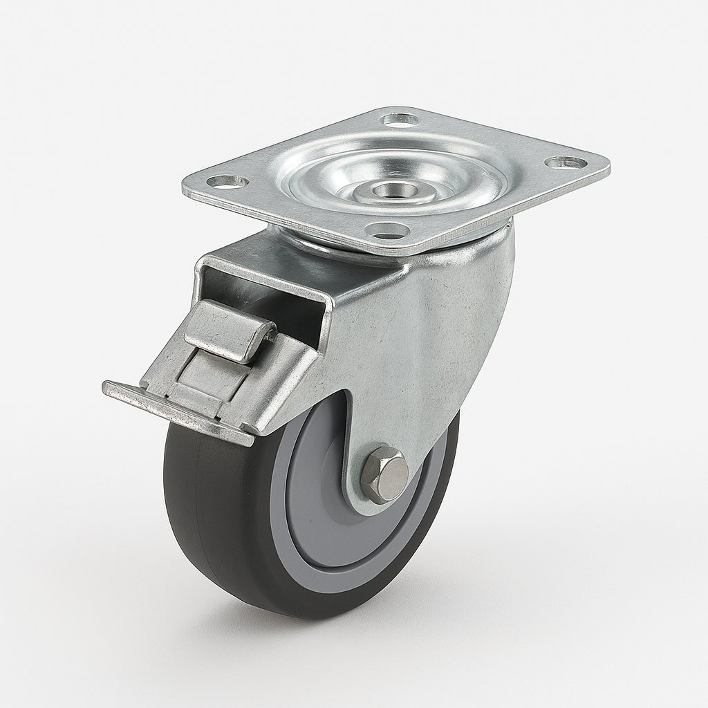 Blickle Swivel Caster Wheel with Brake, 150kg Capacity