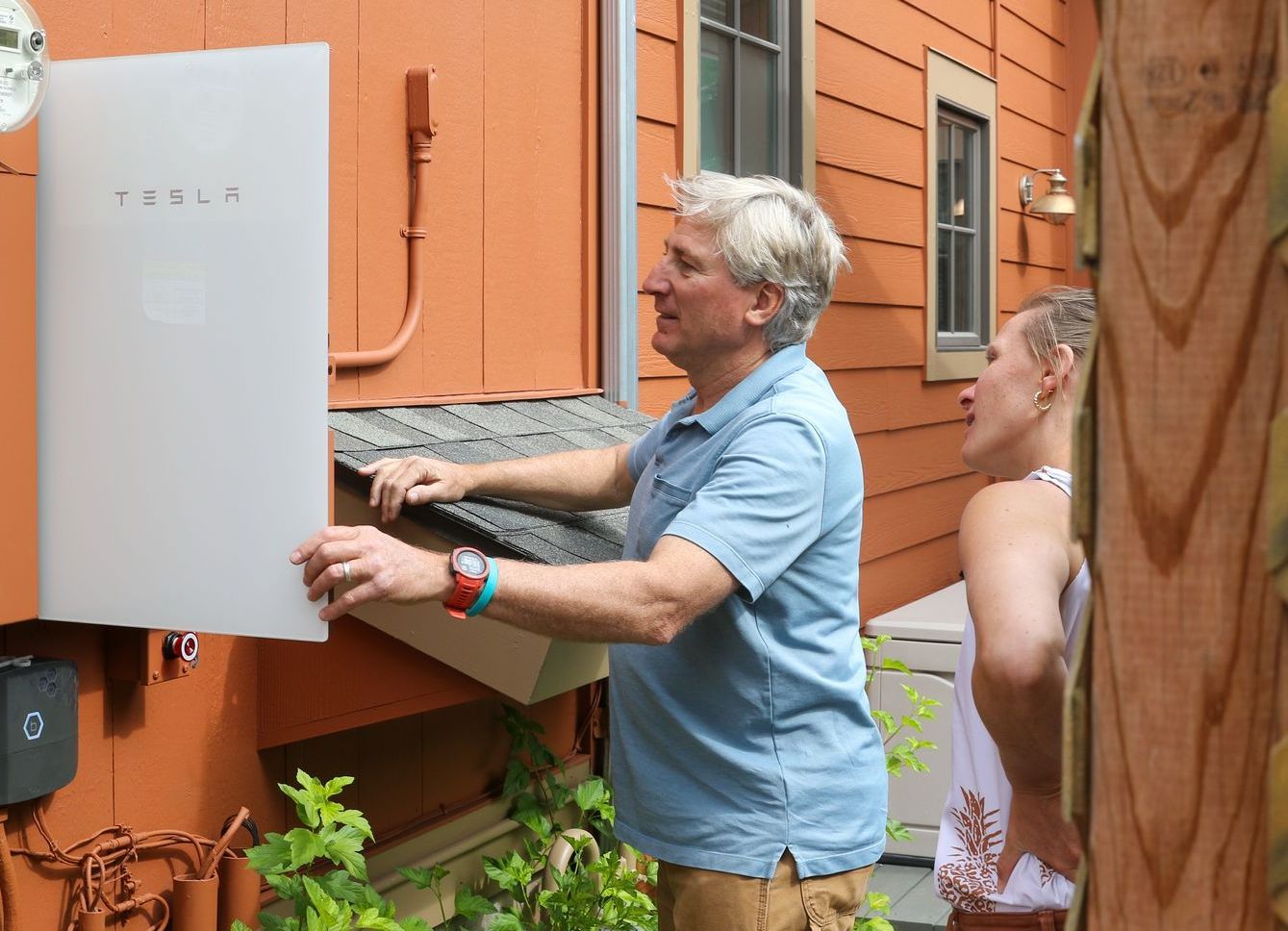 CORE staff member conducting a home energy assessment in Aspen, demonstrating their hands-on approach to climate solutions.