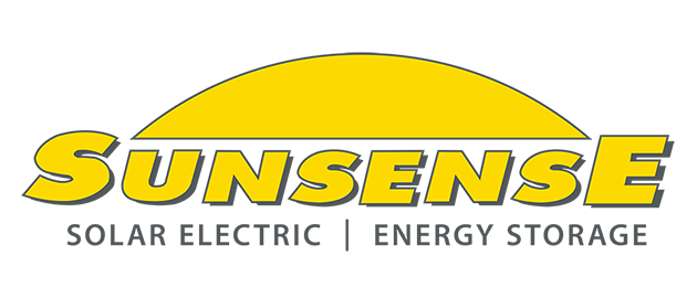 Sunsense Logo with Aspen CORE providing clean energy to homes