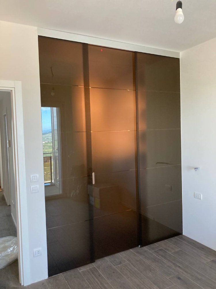 porta in vetro su misura