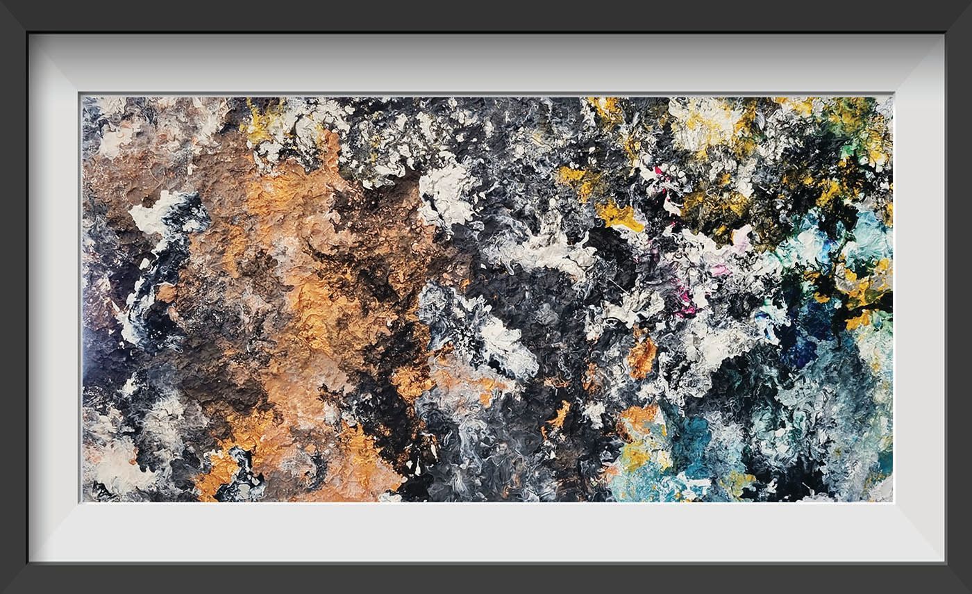 Acrylic/plaster on wood