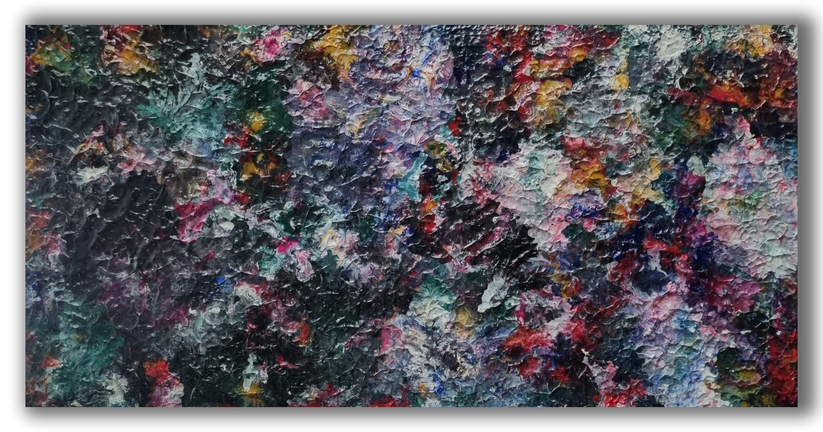 Acrylic/plaster on wood