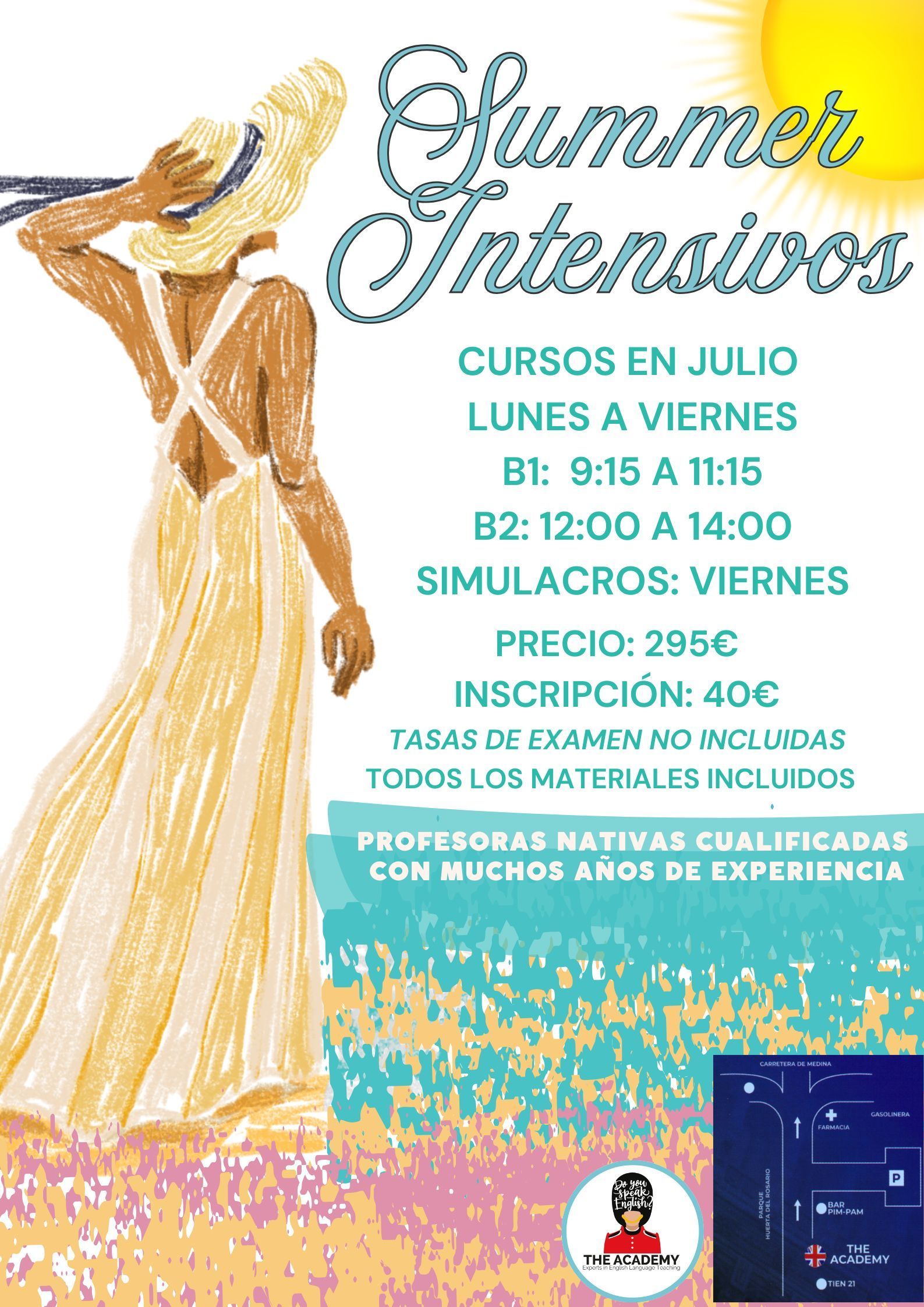 Curso intensivo de inglés B1 y B2 verano 2025