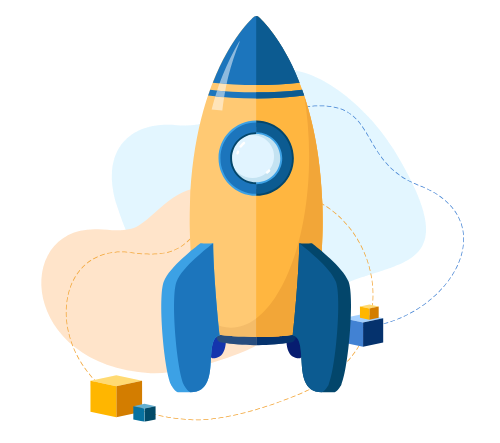 A rocket illustration showing the power of future-focused elder law marketing