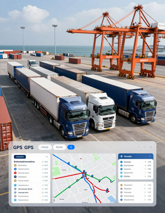 Flota con monitoreo GPS 24/7