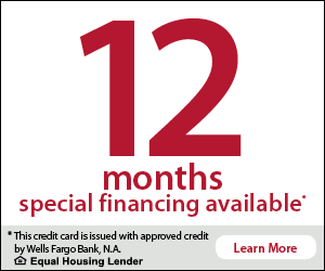 12 Months Special Financing Offer