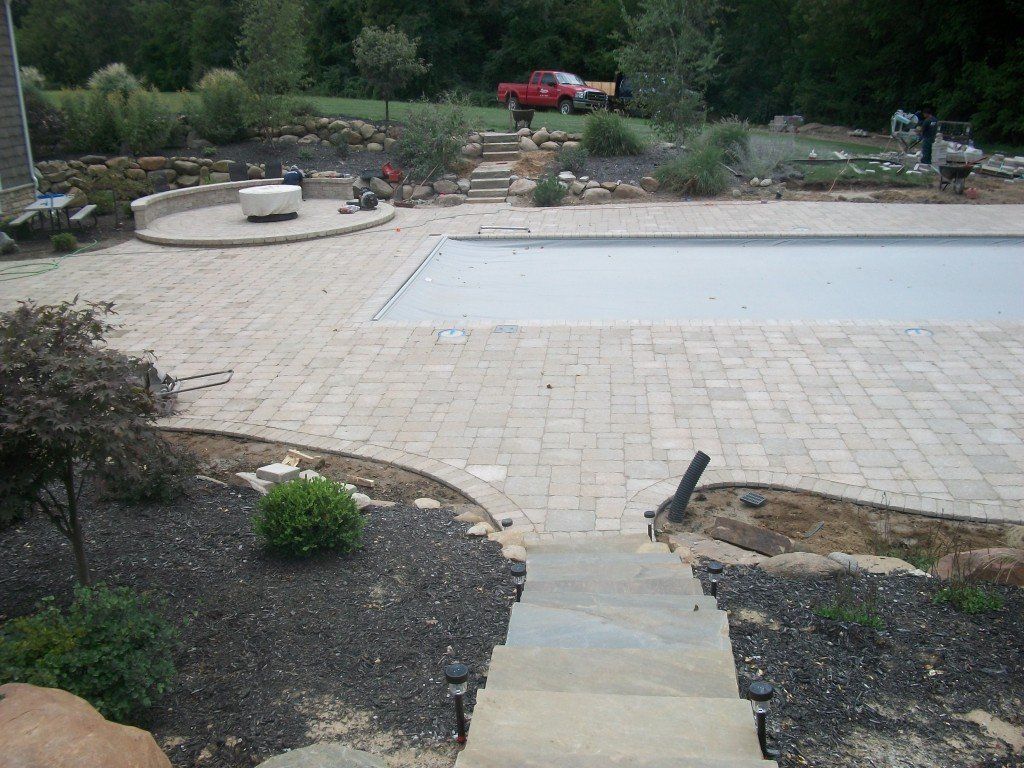 Stone patio installation — South Bend , IN — Fuerbringer Landscaping & Design