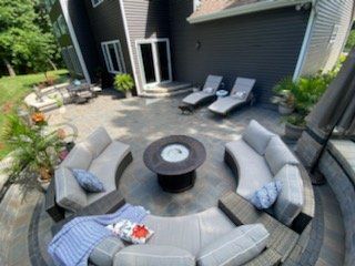 Outdoor Fireplace Area — South Bend , IN — Fuerbringer Landscaping & Design