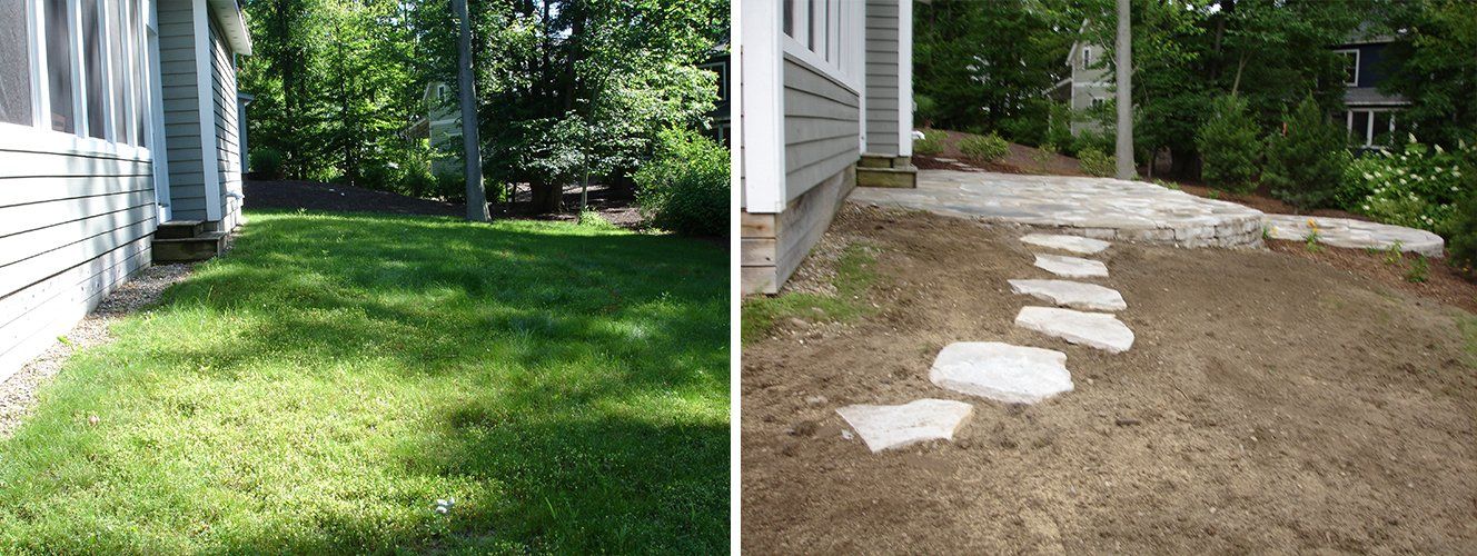 Landscape pictures before and after — South Bend , IN — Fuerbringer Landscaping & Design
