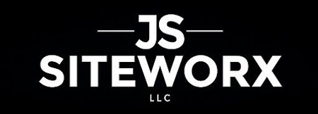 JS Siteworx logo in white text on a black background.