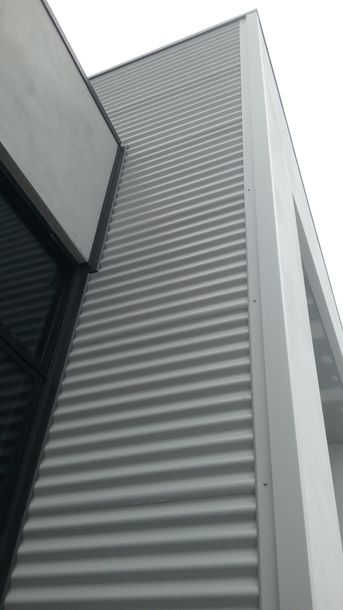 View of the repaired Fascia, gutters and downpipes