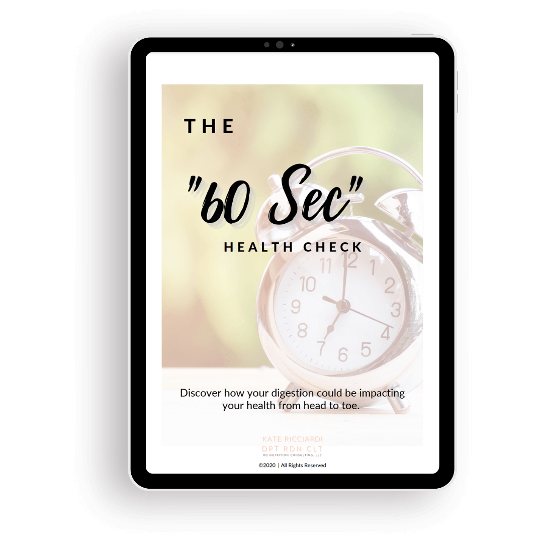 The 60 Sec Health Check — Charlotte, NC — Digestion by Design 