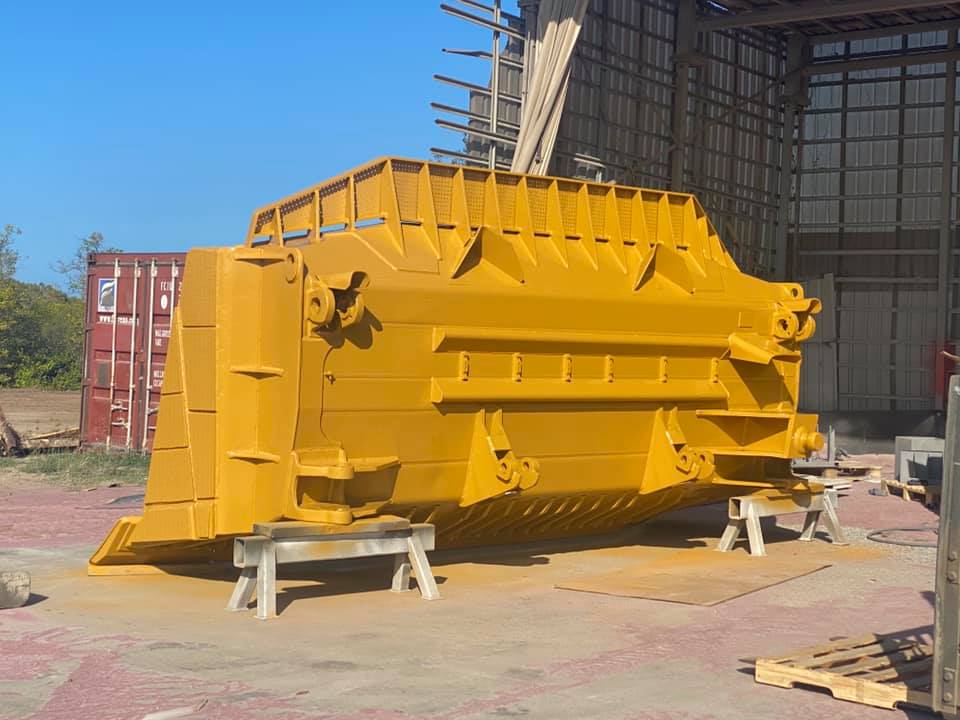 Painted The Metal Parts In Yellow Color — All Blast and Paint in Bakers Creek, QLD