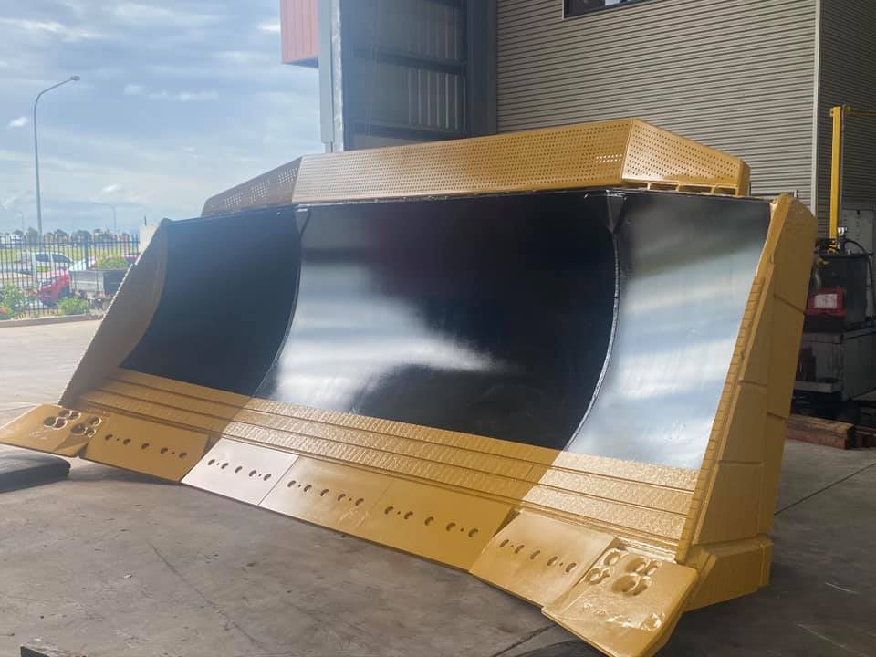 Large Metal Part Painted Yellow — All Blast and Paint in Bakers Creek, QLD