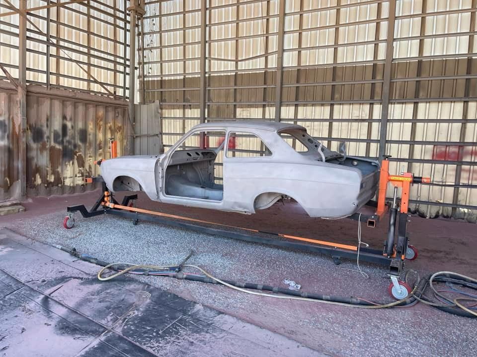 A Car is Being Painted in a Garage — All Blast and Paint in Sarina, QLD