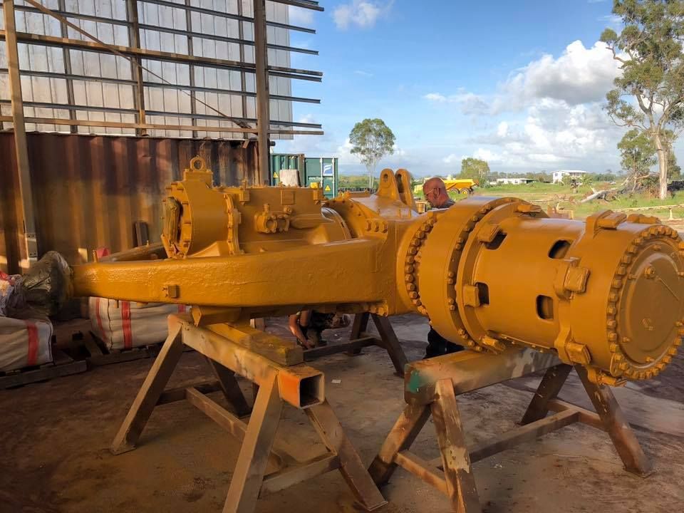 A Large Yellow Object is Sitting on Top of a Wooden Table — All Blast and Paint in Marian, QLD