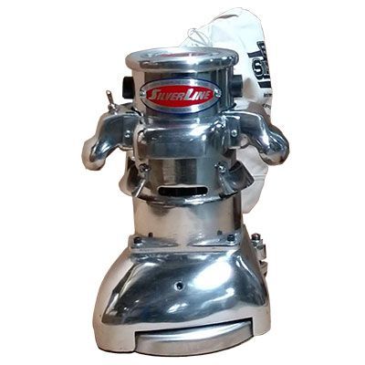 A silver machine with the word silverline on it