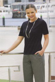 woman wearing necklace and black shirt