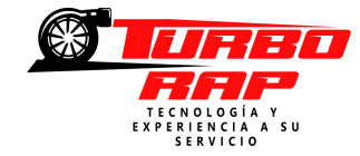 A logo for turbo rap tecnologia y experiencia a su servicio
